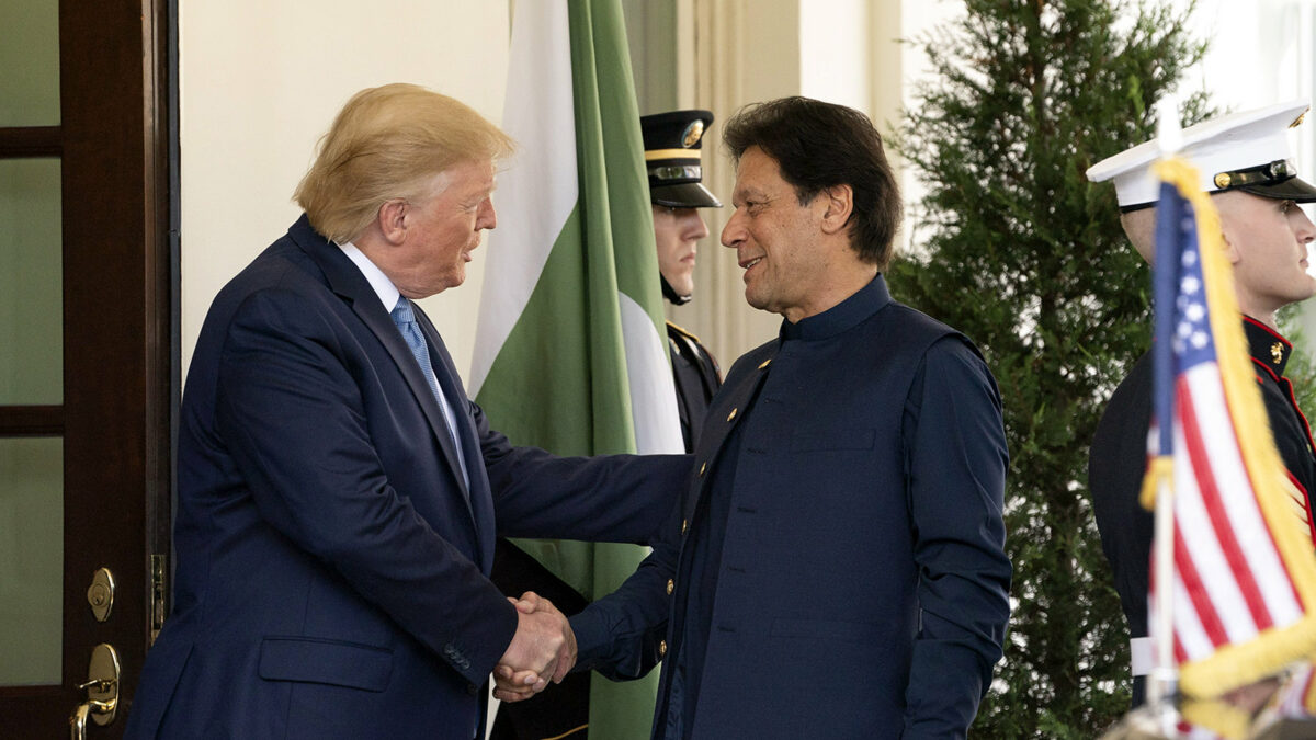 President Trump Meets with the Prime Minister of Pakistan. July 22, 2019, White House. Image via Flickr by Trump White House. Public Domain.