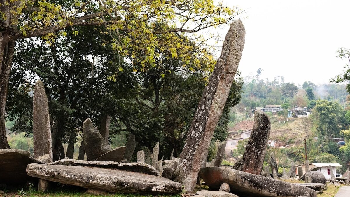 The tall 'Menhir's erected in Nartiang symbolize memorials to significant personalities within the community. These larger and taller monoliths qualify as megaliths.