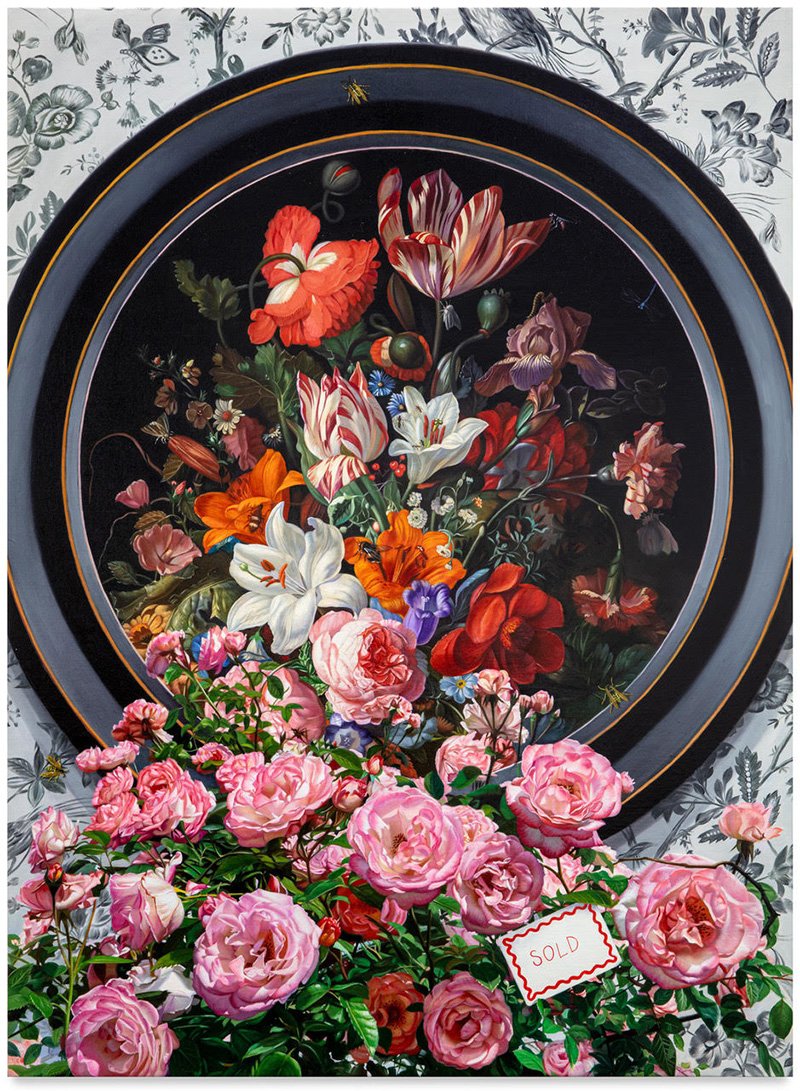 Marc Dennis, “In Our World,” 2024, oil on linen, 52 x 38 inches [≈ 132 × 96 cm], Picture courtesy of the artist.