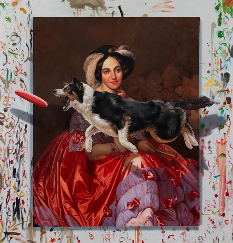 Marc Dennis, "Where the Sun Hits the Water", 2021, oil on linen, 60x57 inches [≈ 152 × 144 cm], Picture courtesy of the artist.