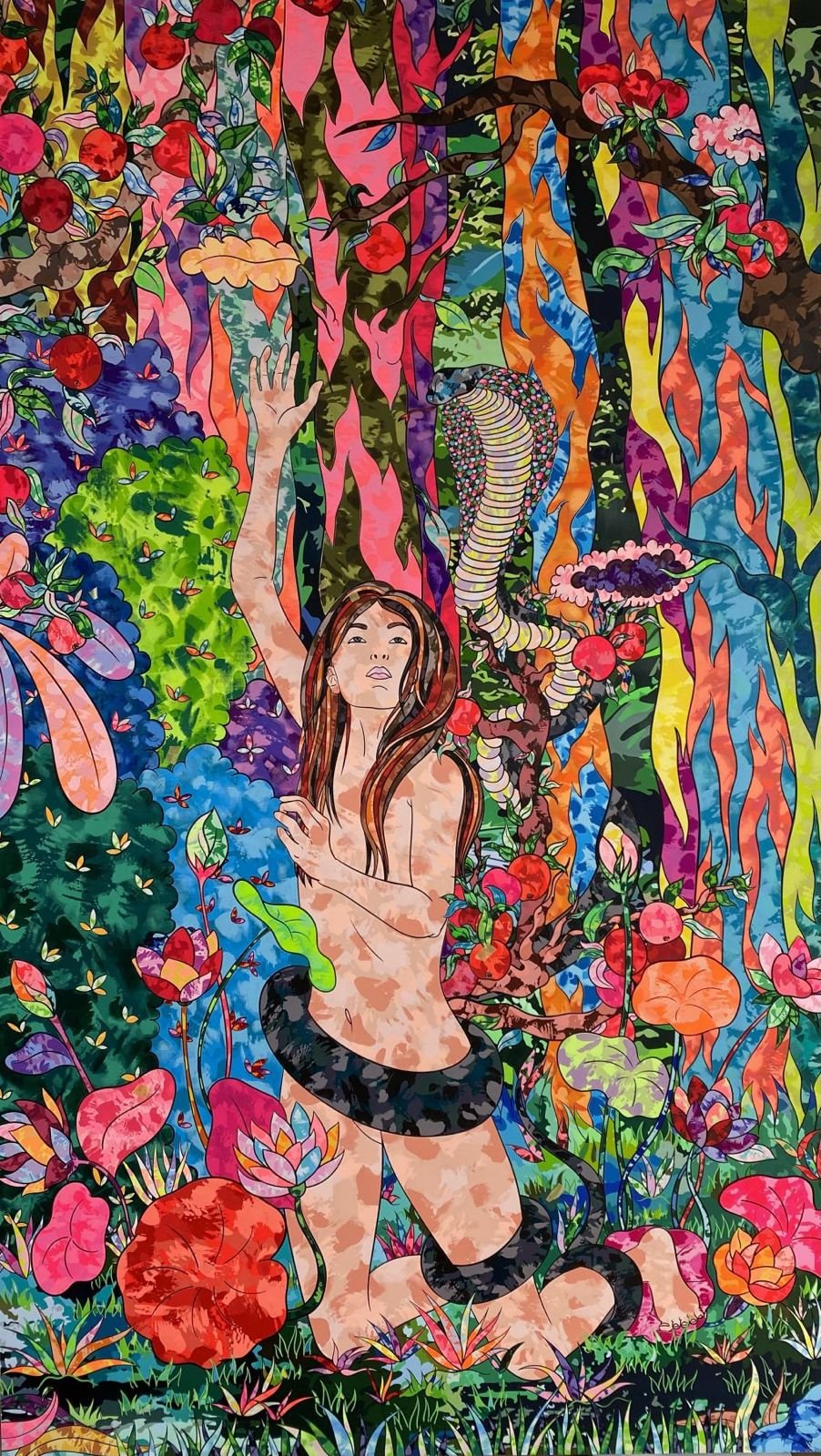 Soraya Sharghi, ‘The Resolution of Eve (Eve 15),’ 2020. Acrylic on canvas, 198.12 × 114.30 cm (78 x 45 in). Photo courtesy of the artist.